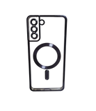 Husa Samsung S21 Plus silicon moale, MagSafe, Protectie Camere Negru