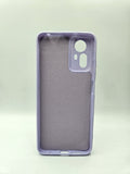 Husa Xiaomi Redmi Note 12s silicon moale, protectie camere si butoane, interior material textil Lila