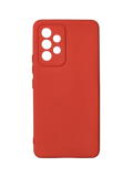 Husa Samsung A53  silicon moale, protectie camere ,interior material textil Rosu