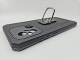 Husa Xiaomi Redmi Note 12C silicon si plastic, suport inel rotativ , protectie camere si butoane Negru