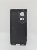 Husa Oppo Reno 10 Pro silicon moale, protectie camere si butoane, interior material textil Negru