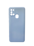 Husa Samsung A21s  silicon moale , protectie butoane, interior material textil Albastru