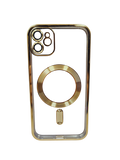 Husa Iphone 11 din silicon moale, MagSafe, Protectie Camere Auriu