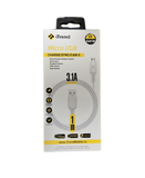 Cablu incarcare Fast Charge iTrend CA 01 3.1A USB- Micro USB, 1metru Alb