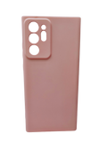 Husa Samsung Note 20 Ultra silicon, protectie camere si butoane, interior material textil Roz