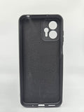Husa Motorola G13 silicon moale, protectie camere si butoane, interior material textil Negru