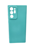 Husa Samsung Note 20 Ultra silicon, protectie camere si butoane, interior material textil Turcoaz
