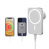 Incarcator Auto Wireless magsafe, 15W, dedicat Iphone 12, 13, 14, 15, fixare pe grila aerisire Negru