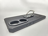 Husa Honor 90 silicon si plastic, suport inel rotativ, protectie camera si butoane Negru