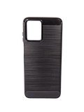 Husa Motorola G53 silicon, protectie camere si butoane, textura sidefata Carbon Bushed Negru