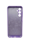Husa Samsung A15 silicon , protectie butoane, interior material textil Mov