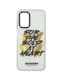Husa Samsung A13  silicon, model For The Bold, protectie camere si butoane Alb