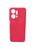 Husa Honor X7a silicon moale , protectie camere si butoane, interior material textil Roz
