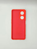 Husa Oppo A98 silicon moale, protectie camere si butoane, interior material textil Rosu