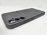 Husa Samsung A54 silicon, protectie camere si butoane,textura carbon Negru