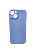 Husa Iphone 14 silicon moale, protectie camere si butoane,interior material textil Lilla