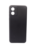 Husa Motorola E13 silicon moale, protectie camere si butoane, interior material textil Negru