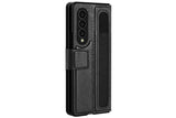 Husa Samsung Z Fold 4 premium Nillkin Aoge din piele ecologica Negru