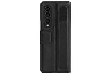 Husa Samsung Z Fold 4 premium Nillkin Aoge din piele ecologica Negru