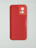 Husa Motorola Edge 30 Neo silicon moale, protectie camere si butoane, interior material textil Rosu