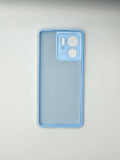 Husa Motorola Edge 40 silicon moale, protectie camere si butoane, interior material textil Albastru