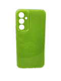 Husa Samsung A54 silicon model cu sclipici, protectie camere Verde