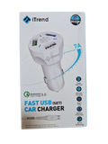 Incarcator Auto Fast Charge iTrend FC122M Triple Port USB + Cablu Micro USB 1m Negru