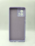 Husa Motorola G72 silicon moale, protectie camere si butoane, interior material textil Lila