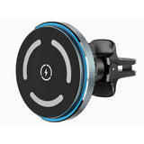 Incarcator Auto Wireless , fixare in grila de ventilatie sau pe bord, incarcare Fast Charge si Compatibilitate Universala Android si IOS