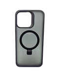 Husa Iphone 15 Premium Anti Zgarieturi si suport telefon Negru