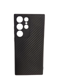 Husa Samsung S23 Ultra silicon, protectie camere, margini anti alunecare, textura carbon Negru