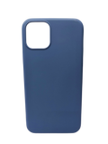 Husa Iphone 11 Pro din silicon moale, protectie butoane, interior material textil Albastru