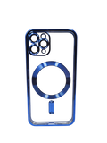 Husa Iphone 11 Pro din silicon moale, MagSafe, Protectie Camere Albastru
