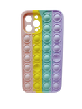 Husa Iphone 12 Pro Max silicon moale, Pop It , protectie camere Multicolor
