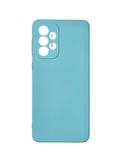 Husa Samsung A33  silicon , protectie butoane, interior material textil Turcoaz