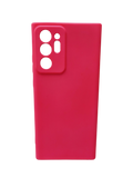 Husa Samsung Note 20 Ultra silicon, protectie camere si butoane, interior material textil Roz