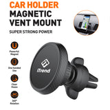 Suport Auto Universal Upzz Itrend Magnetic Pentru Ventilatie, Mh-373, Negru