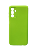 Husa Samsung A04s silicon moale, protectie camere ,interior material textil Verde