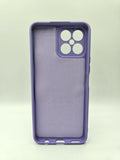 Husa Honor X8 silicon moale, protectie camere si butoane, interior material textil Mov