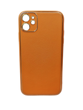 Husa Iphone 11 Luxury piele ecologica, antisoc Portocaliu