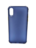 Husa Iphone XS antisoc din silicon, protectie camere si butoane Albastru