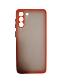 Husa Samsung S21 Plus silicon , spate anti zgarieturi, protectie camere Rosu