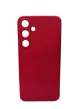 Husa Samsung S24 Plus  silicon moale , protectie butoane, interior material textil Visiniu