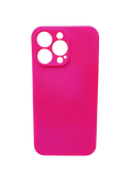Husa Iphone 13 Pro silicon , protectie butoane ,interior material textil Roz