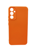 Husa Samsung A34 silicon moale , protectie butoane, interior material textil Portocaliu