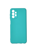 Husa Samsung A13  silicon moale , protectie butoane, interior material textil Turcoaz