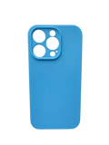 Husa Iphone 14 Pro silicon , protectie butoane ,interior material textil Albastru