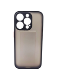 Husa Iphone 15 Pro din silicon si finisaj mat si protectie camere, Negru
