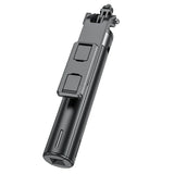 Selfie stick 2 in 1 Quadropod Hoco K21 1.37m cu telecomanda bluetooth si telefoane cu ecran 4.5-7.0inches Negru