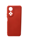 Husa Honor X7 silicon moale , protectie camere si butoane, interior material textil Rosu